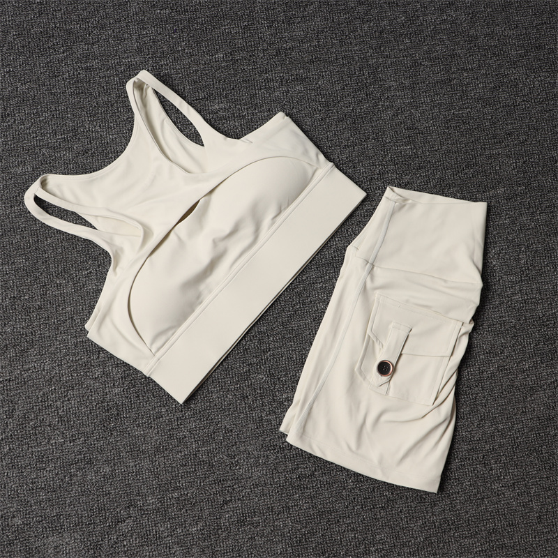 Herbal Yoga - Set celana pendek Fitness Wanita, baju