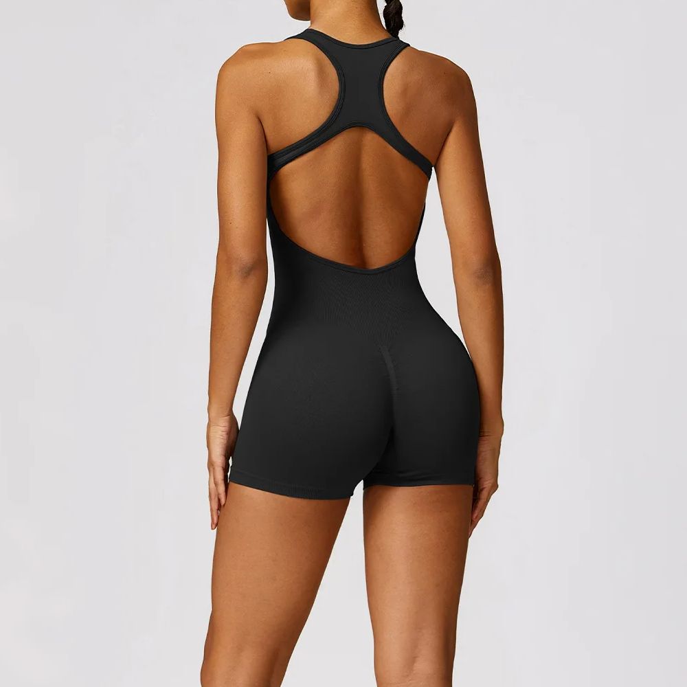 Sexy Back Jumpsuit Gym Set Wan - Herbal Yoga ulasan dan harga